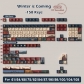 Winter is Coming 104+34 / 54 Cherry Profile Keycap Set Cherry MX PBT Dye-subbed for Mechanical Gaming Keyboard